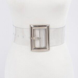 Oversized Transparent Pvc Belt